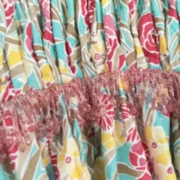 SOLD Custom Beaded Princess Drapes and Canopy - Picture 7 of 8